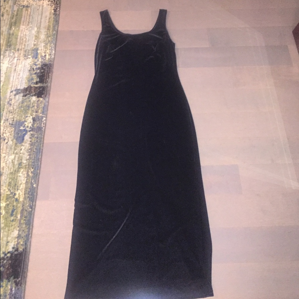 A Scott McClintock long black dress