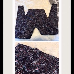 Lululemon High Waisted splatter leggings