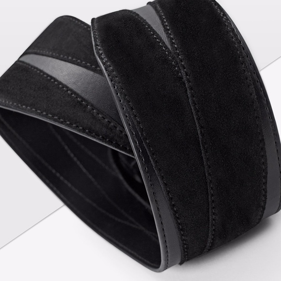 Suede wrap obi belt - Picture 3 of 5