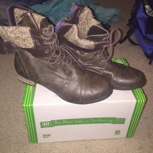 winter ankle high boots