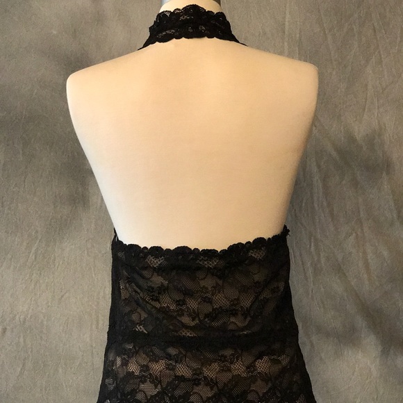 Lovely and sexy black lace halter top. - Picture 4 of 4