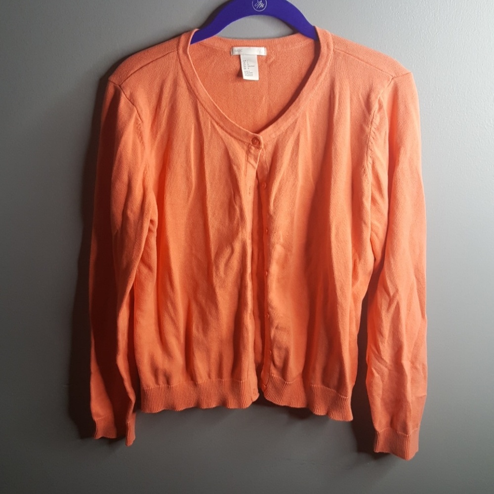 H&M Orange Cardigan