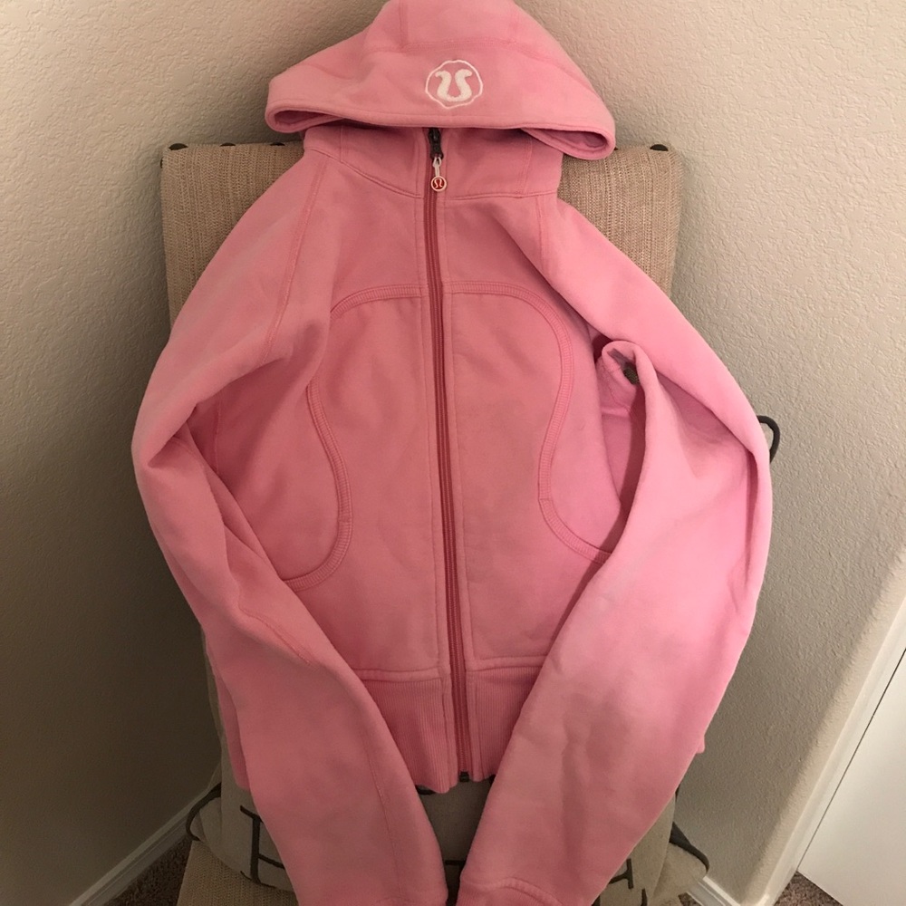 Older pink lululemon zip up hoodie