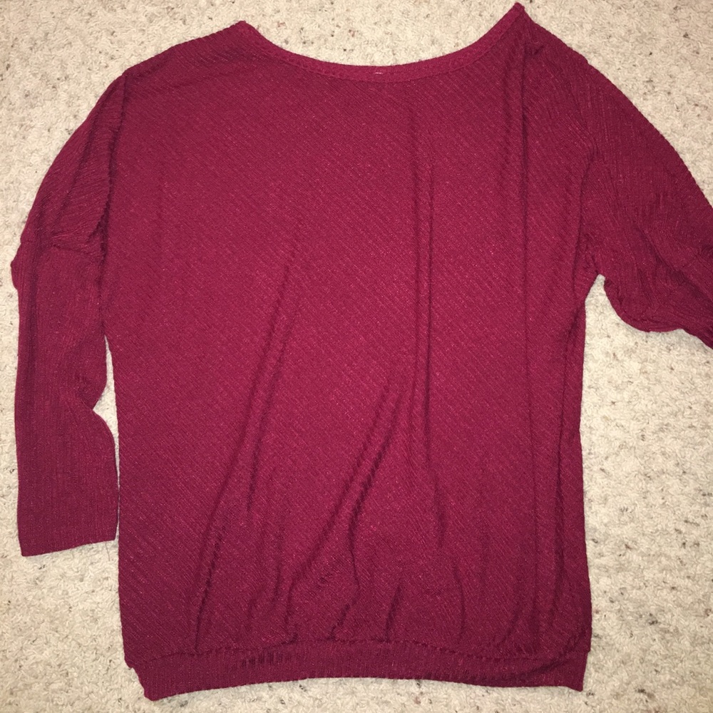 Red wine sweater