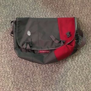 Red and grey large size timbuk2 messenger bag