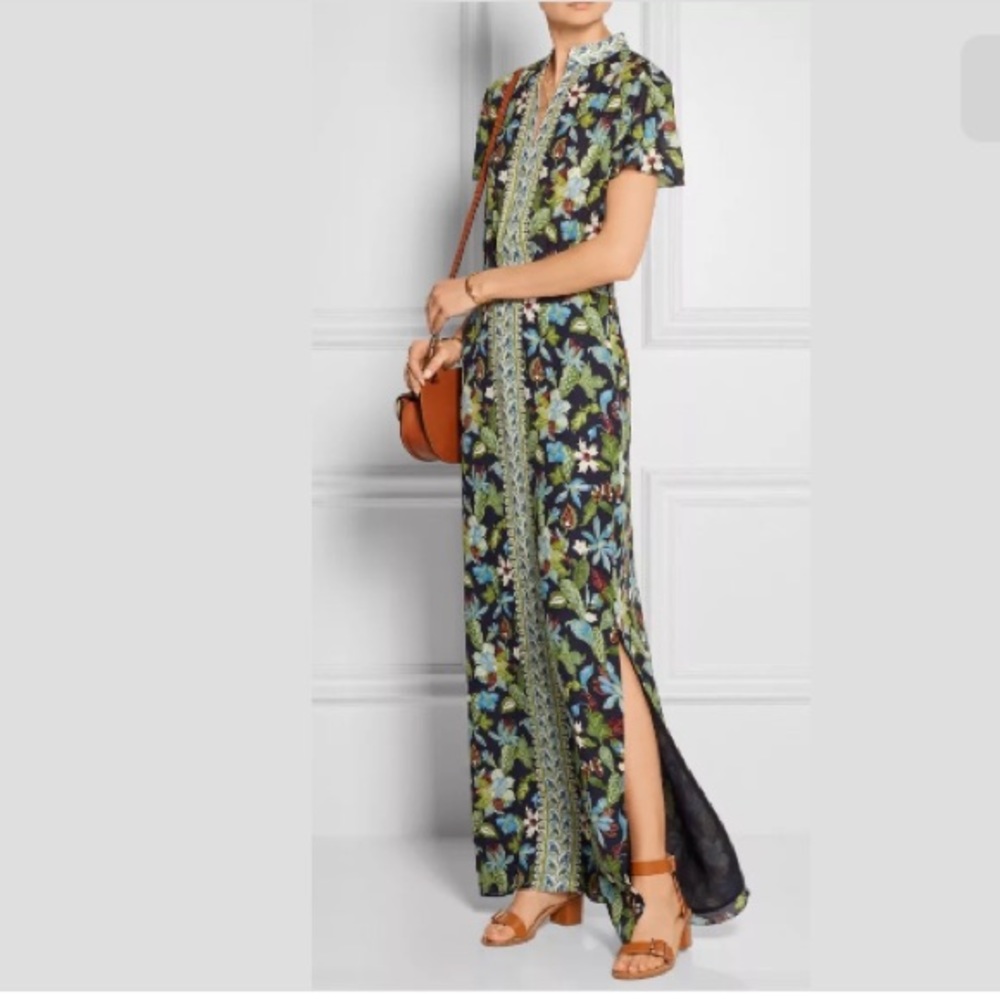 Tory burch 100% silk maxi