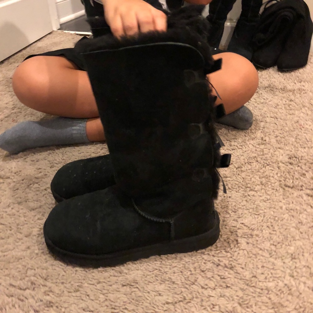 Ugg tall boots with bows