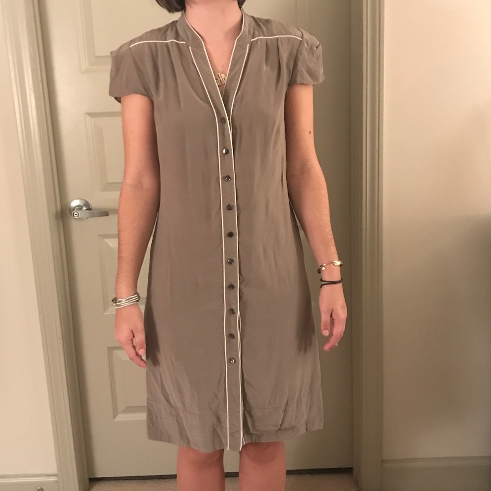 Button up banana republic dress