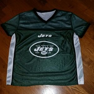 NWOT NY Jets NFL Flag Football Jersey Size YXLG