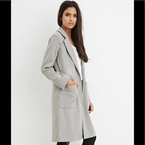 Grey trench coat