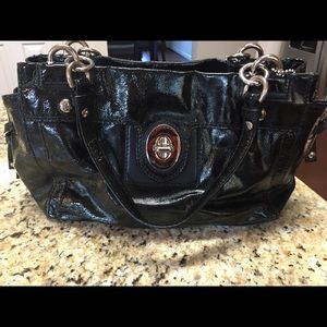 Coach patent leather Peyton