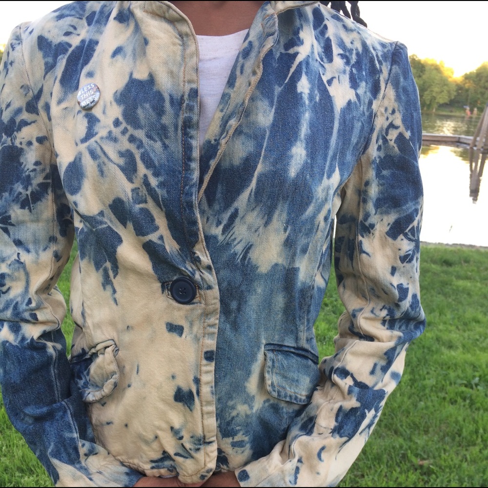 Bleached jean jacket
