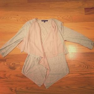 Brixon ivy pink and gray sweater Stitch fix M