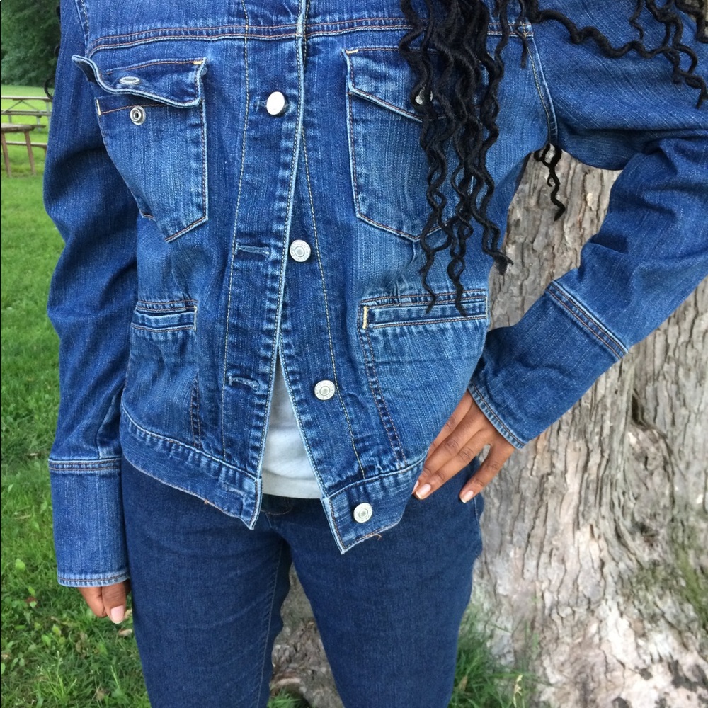 Painted jean jacket