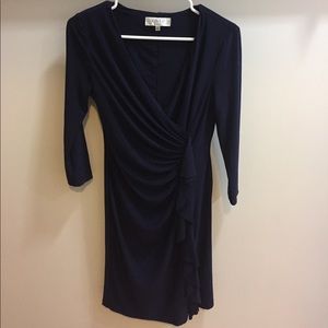 Kasper navy dress