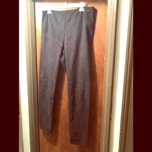 Faux suede leggings
