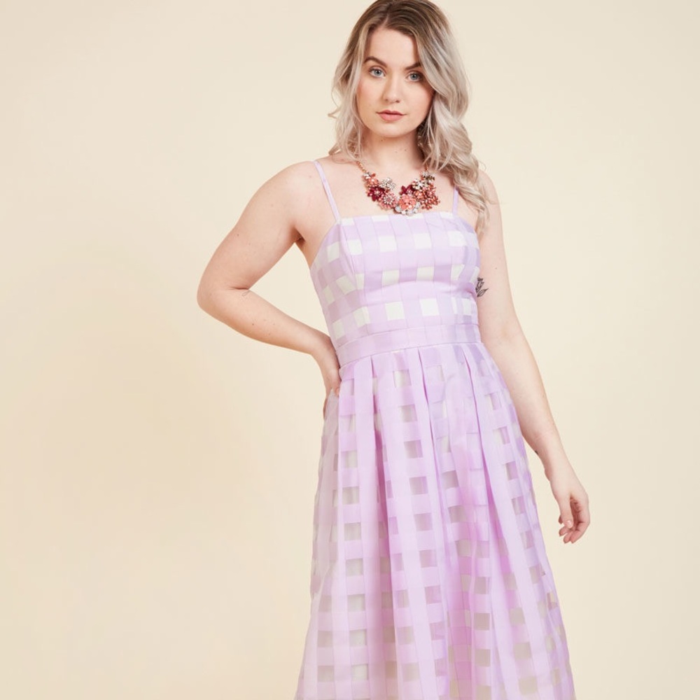 Modcloth Sweet Sunday Midi Dress (Violet)
