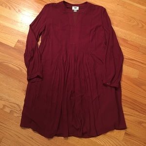 Burgundy dress
