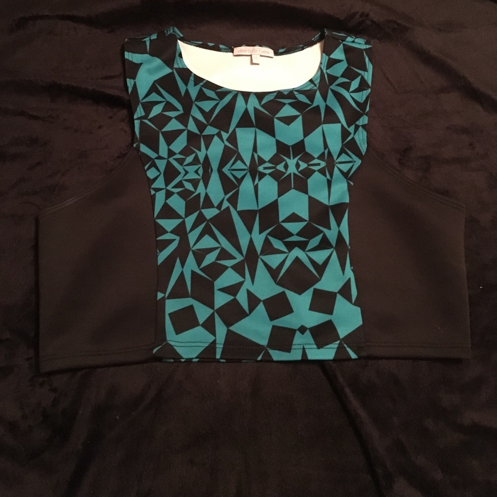 Geometric crop top