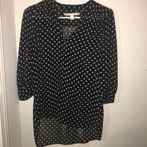 Black & white polka dot blouse