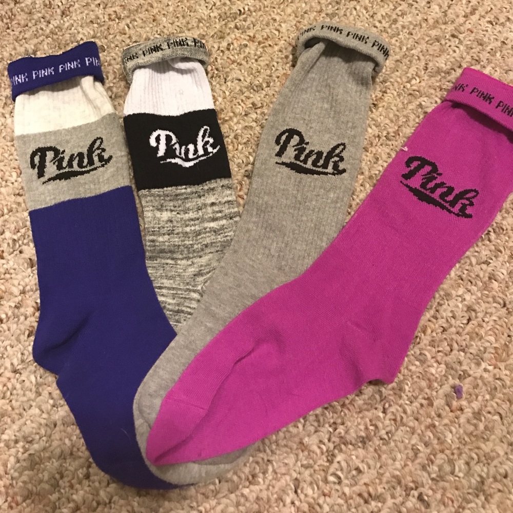 Victoria’s Secret Pink knee sock bundle