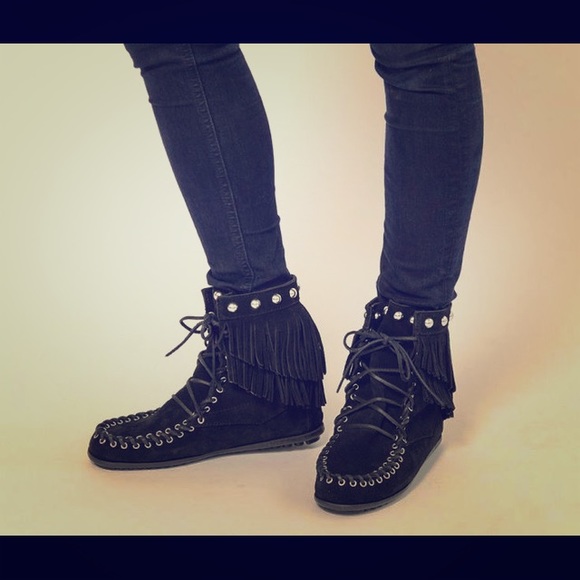 double fringe tramper boot
