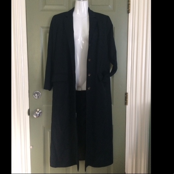 FIFTH AVENUE BERGDORF GOODMAN maxi duster black❤️ - Picture 3 of 8