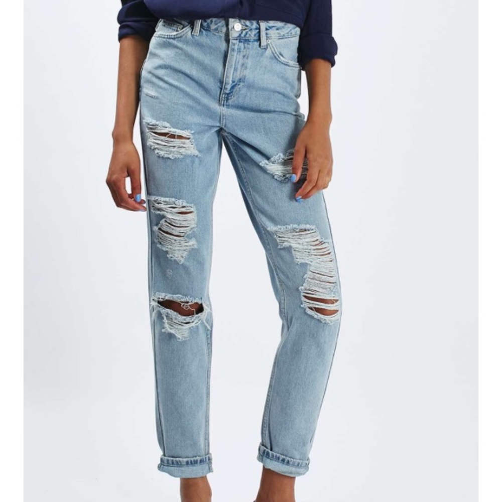 Top shop moto mom high rise jeans