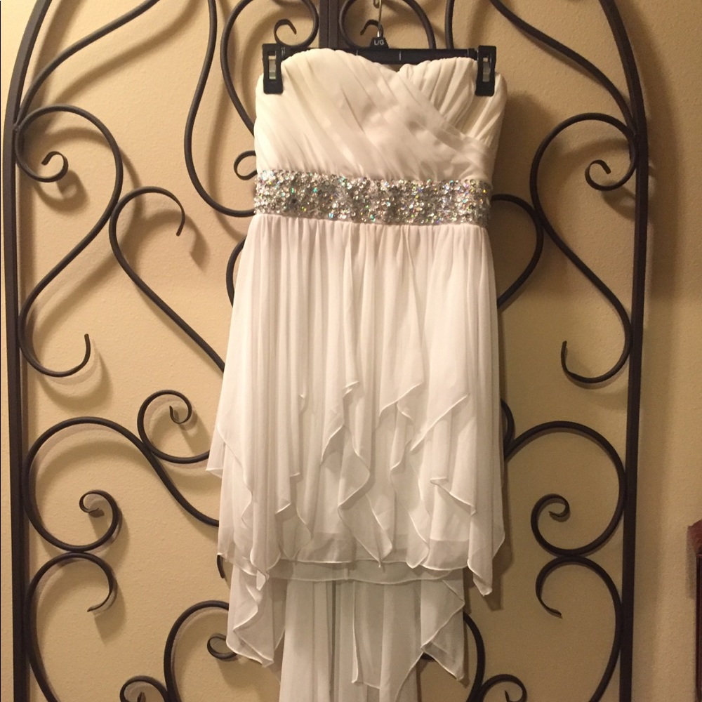 Sequin Hearts Hi-Low Prom/HoCo dress