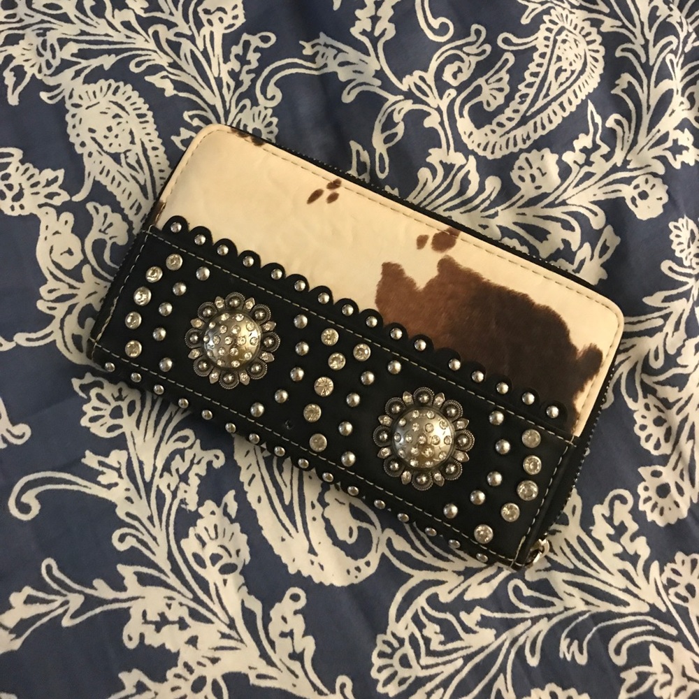 Cute cow print wallet