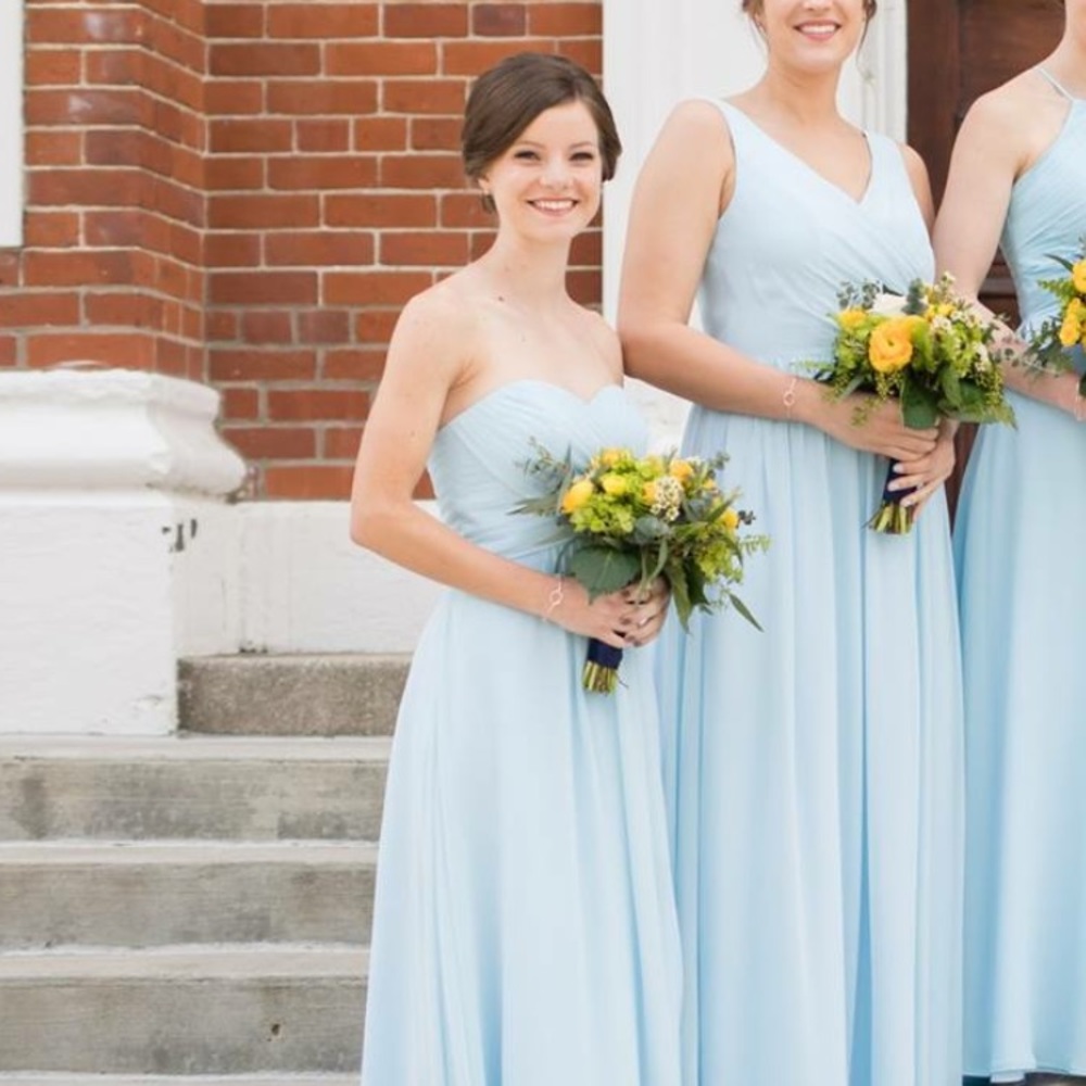 Azazie Yazmin Sky Blue Bridesmaid Dress