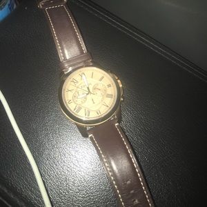 Grant Fossil Watch Leather Strap! Make Offers!