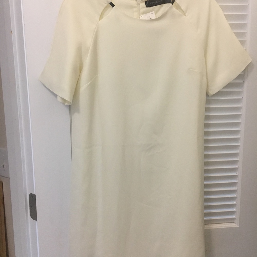 Mini cream dress