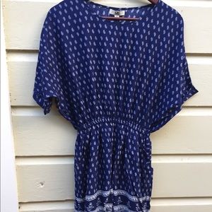Navy midi dress