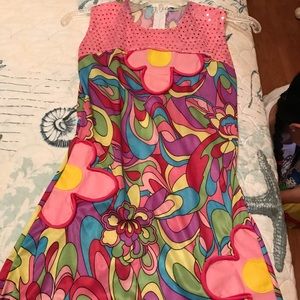 70's flower power mini dress costume