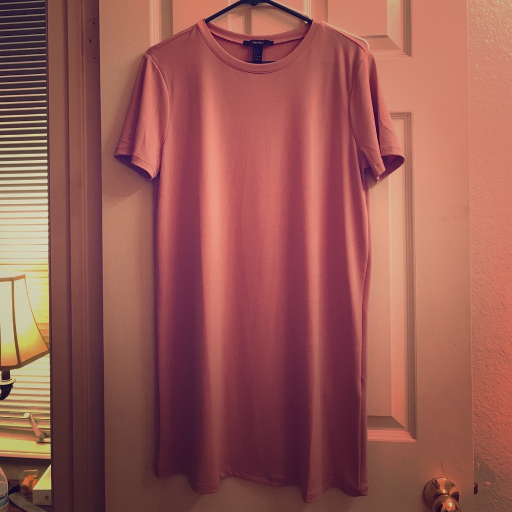 Nude/blush Forever21 shift dress