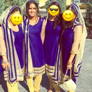 🍂Velvet Alert🍂 Beautiful Blue Velvet Pyjami Suit