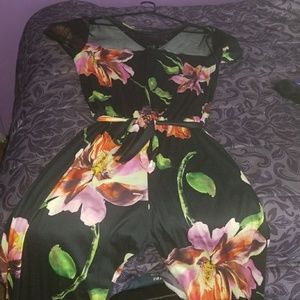 Asos floral jumpsuit