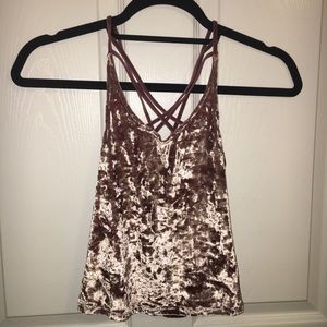 American eagle velvet going out top