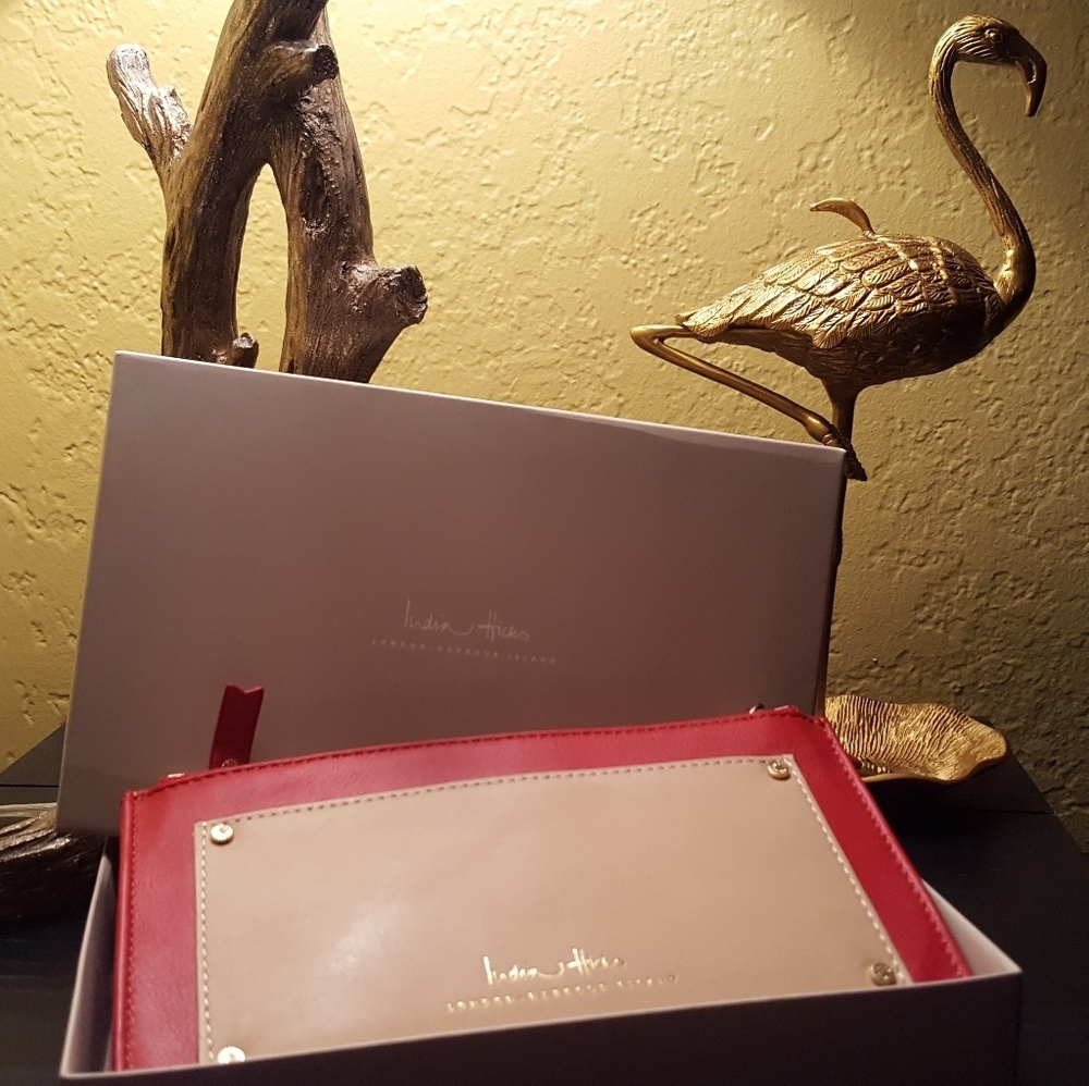 India Hicks Take Out Wallet- Double Decker Red