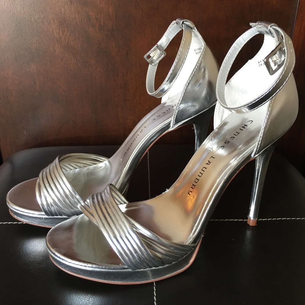 Chinese Laundry Silver Heels