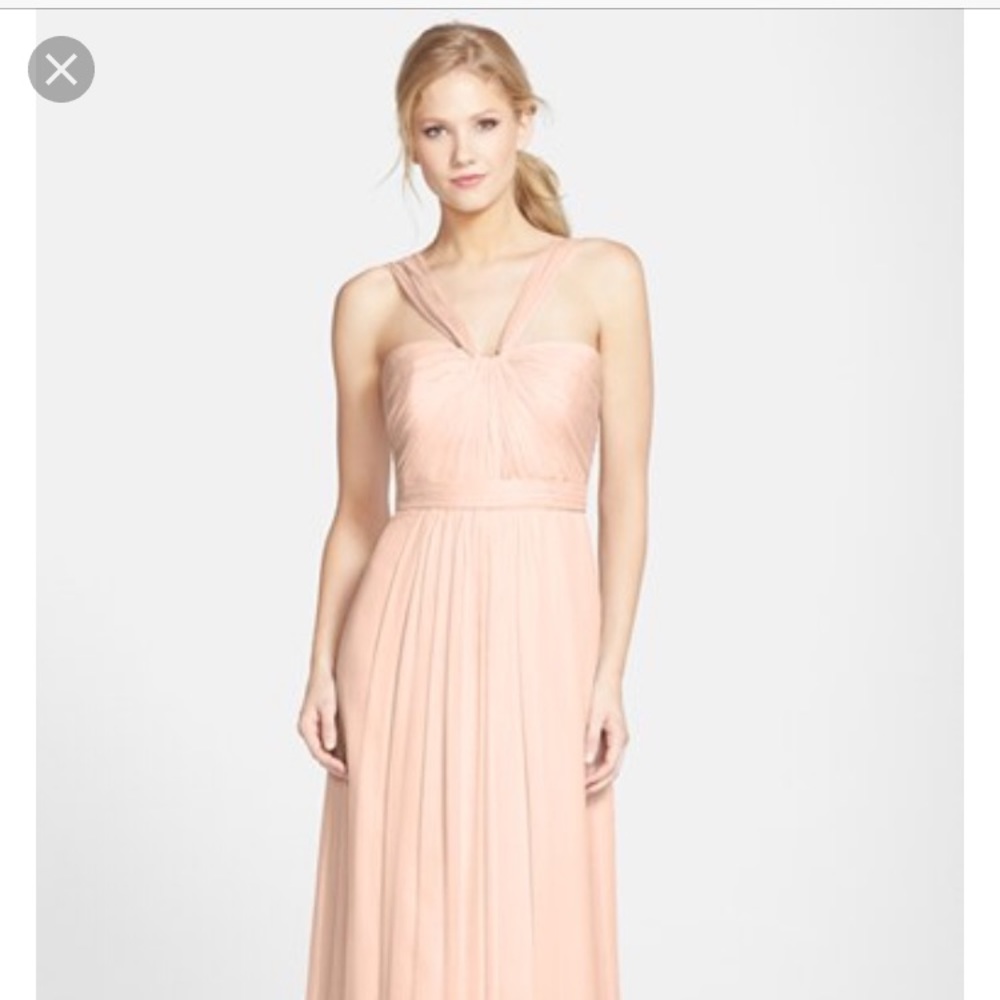 Amsale bridesmaid dress silk chiffon