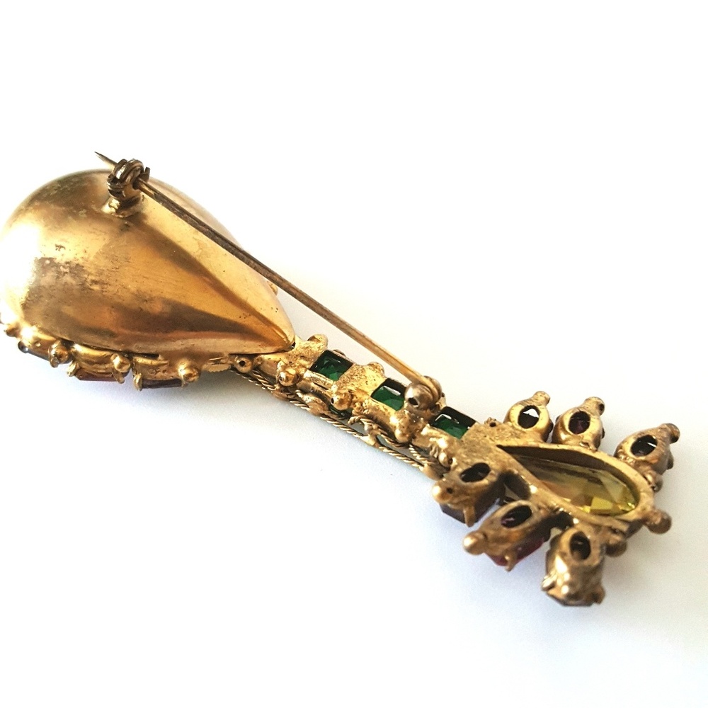 🎀SOLD🎀 RARE Vtg. Robert Demario Mandolin Brooch - Picture 4 of 8