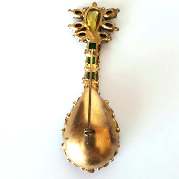 🎀SOLD🎀 RARE Vtg. Robert Demario Mandolin Brooch - Picture 5 of 8