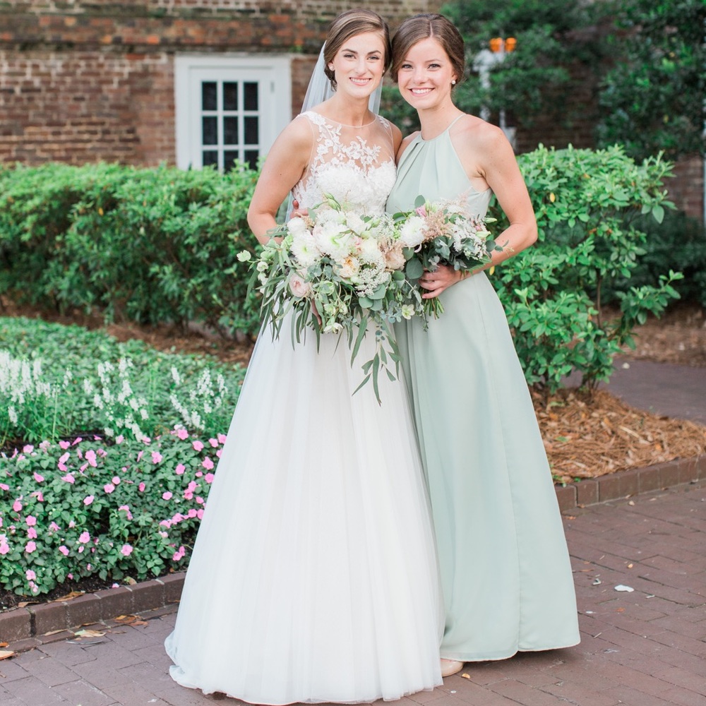 Sage Green Weddington Way Isabelle Bridesmaid Dres