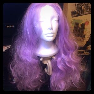 Wavy Lavender Synthetic Wig 24"