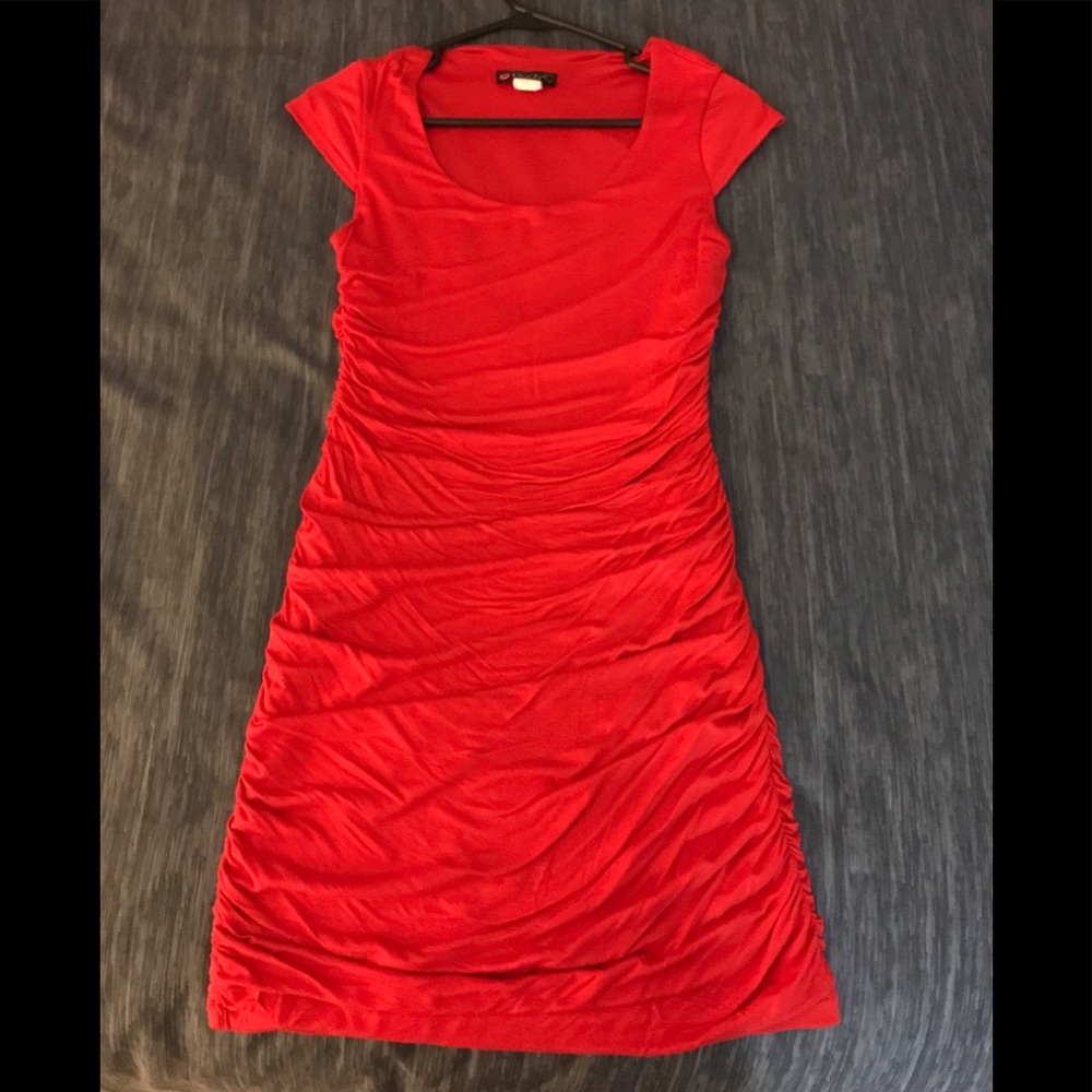 Women’s Red Jersey Dress