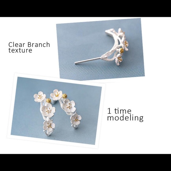 🎄 PRICE DROP: Cherry Blossom Stud Earrings - Picture 4 of 4