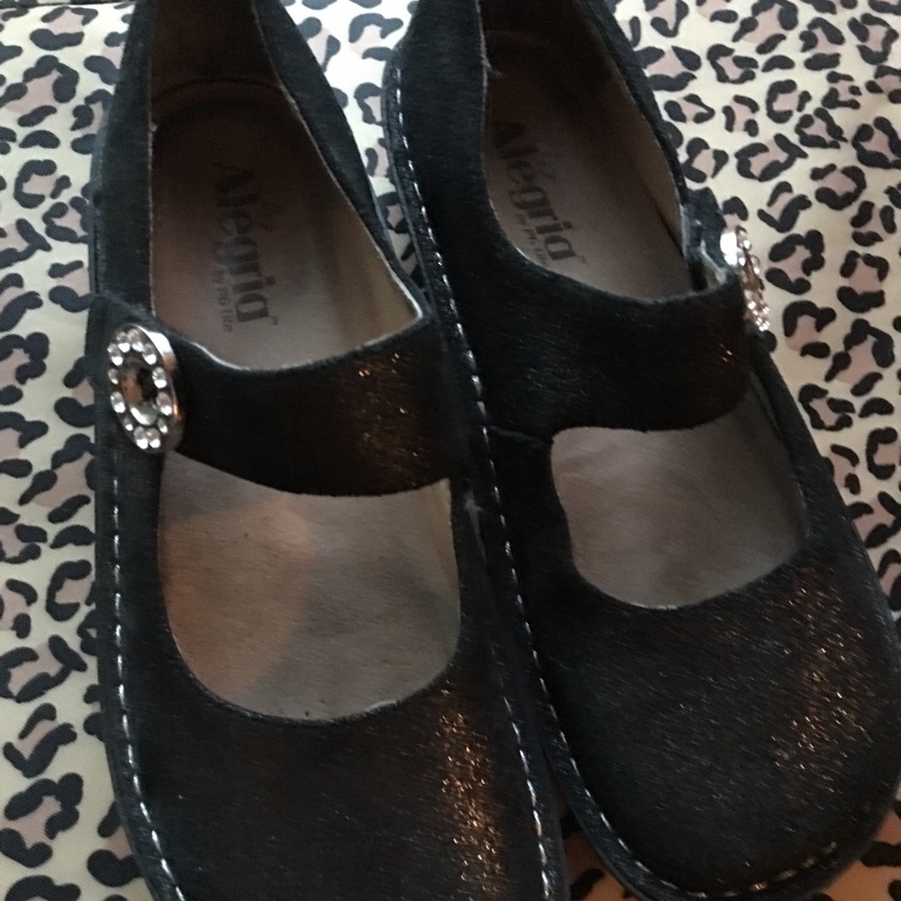 Alegria sparkle nurse shoes