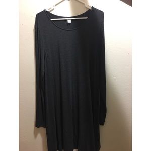 Teal long Sleeve Swing Dress